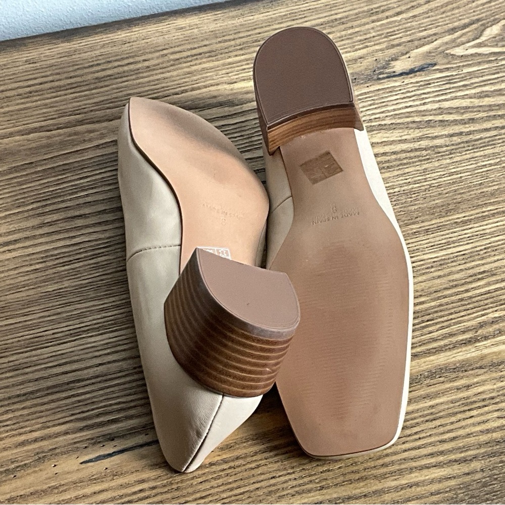 Intentionally Blank Tristi Beige Leather Pumps, New in Box - Picture 6 of 7